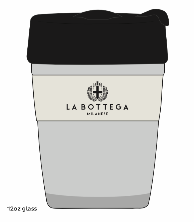 LBM BRANDED 'KEEP CUP' GLASS 12oz